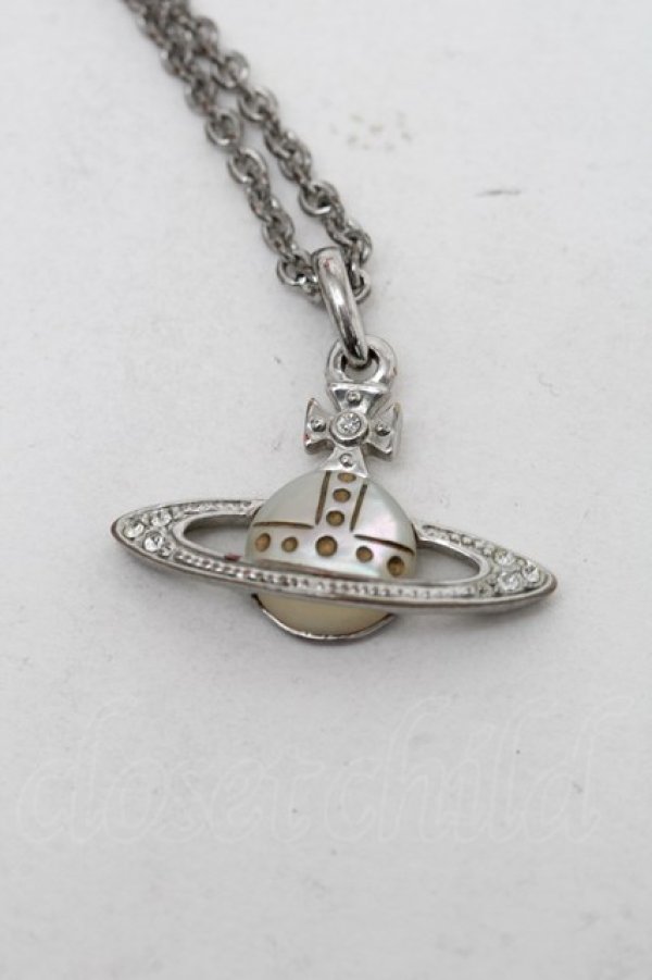 画像2: ヴィヴィアンウエストウッド 中古 / ミニバスパールネックレス  シルバー  S-25-12-28-012-nl-AS-ZS (2)