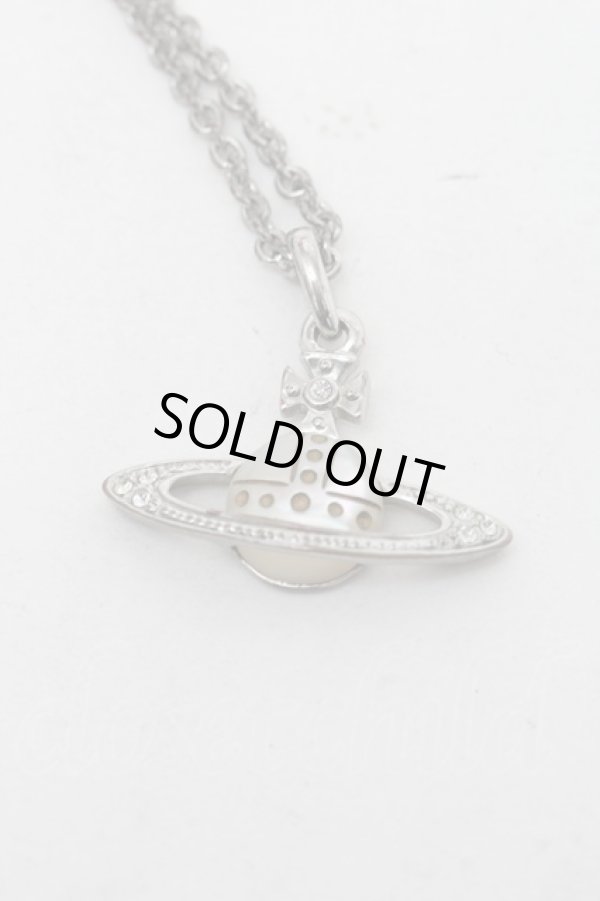 画像2: ヴィヴィアンウエストウッド 中古 / ミニバスパールネックレス  シルバー  S-25-12-28-012-nl-AS-ZS (2)