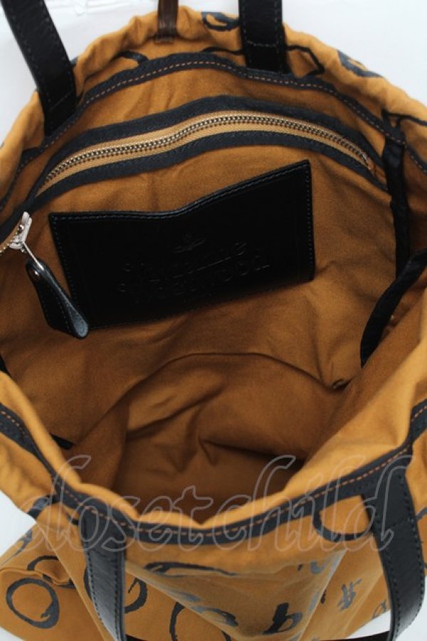 画像4: ヴィヴィアンウエストウッド 中古 / $30billionトートバッグ  ブラウン  S-25-12-28-013-ba-AS-ZS (4)