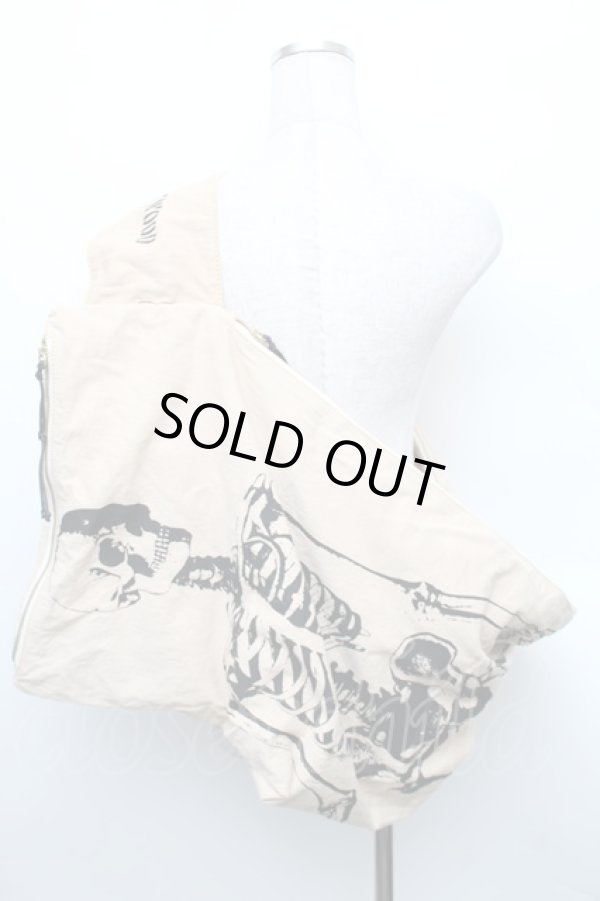 画像2: ANGLOMANIA 中古 / スケルトンサッシュバッグ  オフ  S-25-12-28-014-ba-AS-ZH (2)