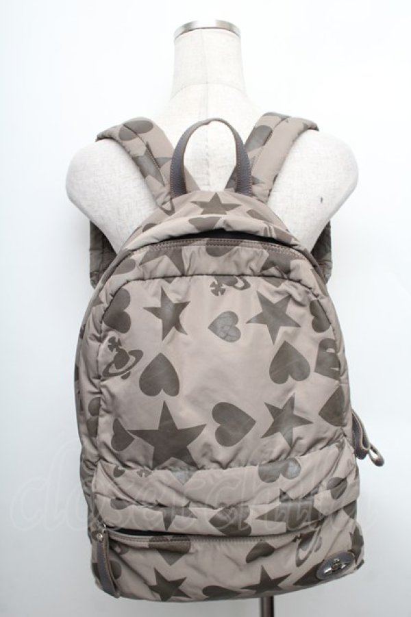 画像6: ヴィヴィアンウエストウッド 中古 / ナイロンリュックサック  カーキ  S-25-12-28-016-ba-AS-ZS (6)