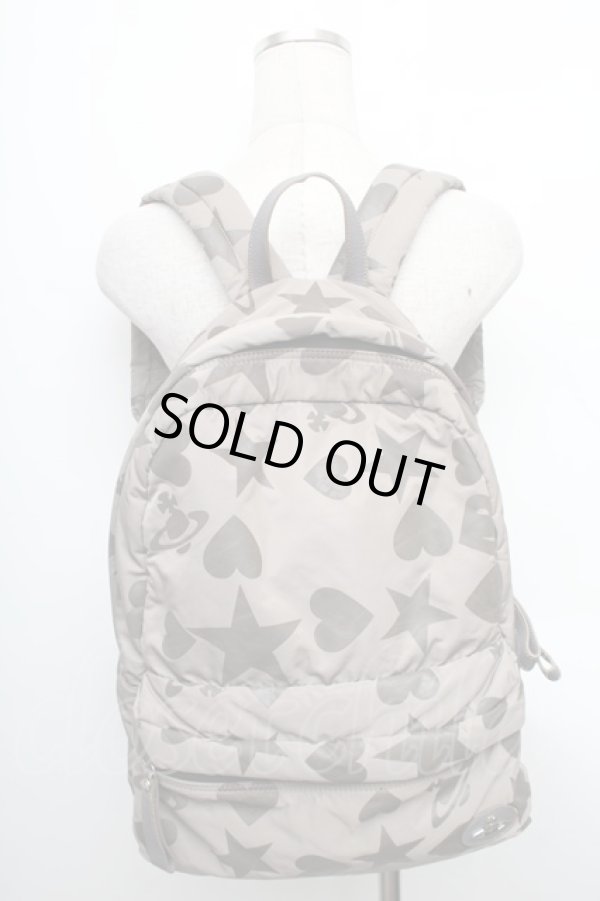 画像6: ヴィヴィアンウエストウッド 中古 / ナイロンリュックサック  カーキ  S-25-12-28-016-ba-AS-ZS (6)