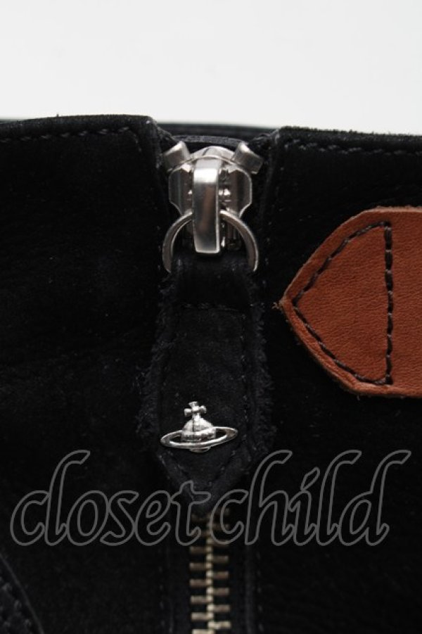 画像4: ヴィヴィアンウエストウッド 中古 / ウェッジソールボンテージブーツ 38 黒  S-25-12-28-021-sh-HR-ZS (4)