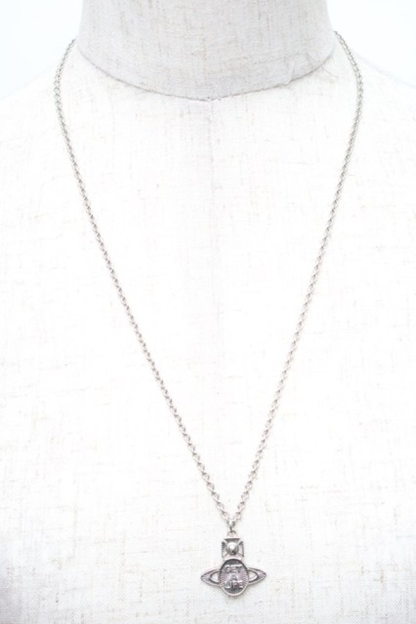 画像2: ヴィヴィアンウエストウッド 中古 / GET A LIFEネックレス  シルバー  S-26-01-25-028-nl-AS-ZS (2)