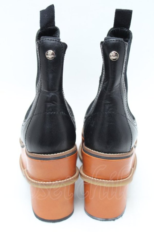 画像3: ヴィヴィアンウエストウッド 中古 / サイドゴアブーツ 39 黒  S-26-01-25-030-sh-AS-ZS (3)