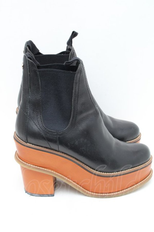 画像4: ヴィヴィアンウエストウッド 中古 / サイドゴアブーツ 39 黒  S-26-01-25-030-sh-AS-ZS (4)