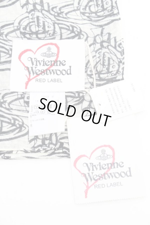 画像3: ヴィヴィアンウエストウッド 中古 / グラフィックオーブスカーフ  オフ  S-26-01-25-035-gd-AS-ZS (3)