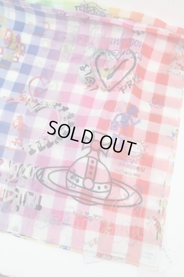 画像3: ヴィヴィアンウエストウッド 中古 / ギンガムチェックストール  マルチ  S-26-01-25-036-gd-AS-ZS (3)