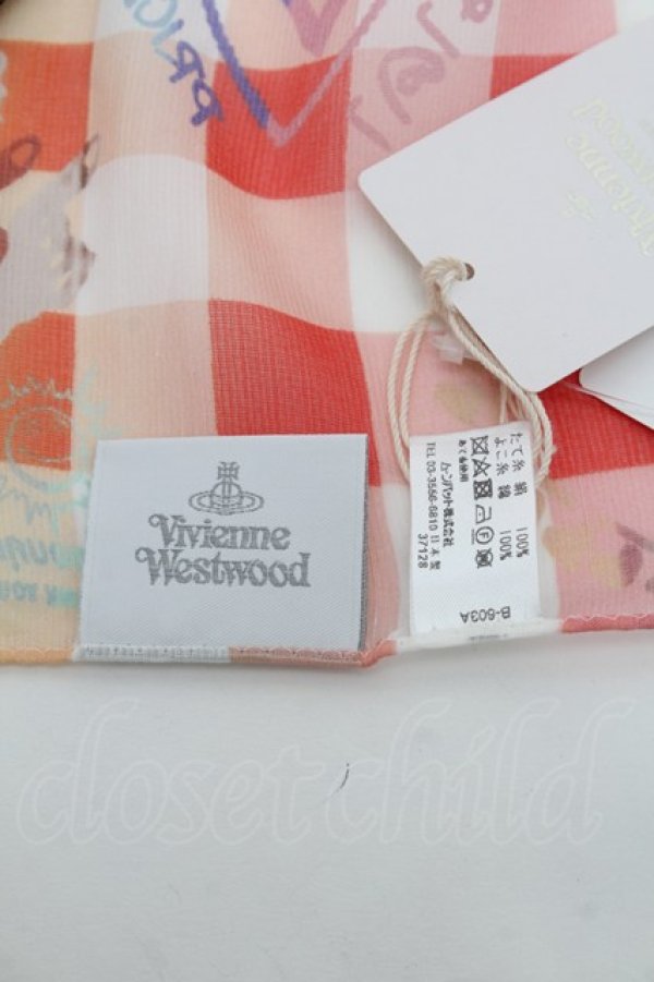 画像4: ヴィヴィアンウエストウッド 中古 / ギンガムチェックストール  マルチ  S-26-01-25-036-gd-AS-ZS (4)