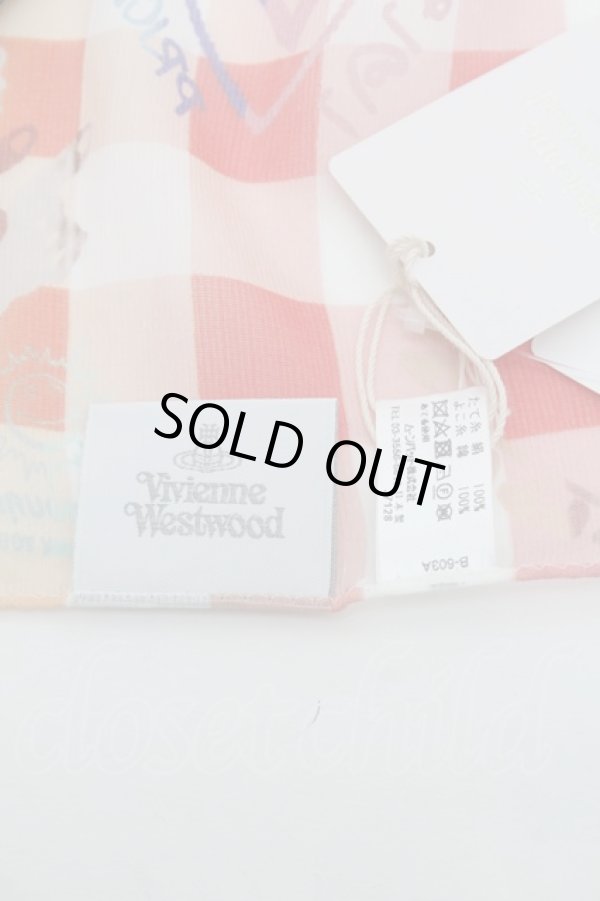 画像4: ヴィヴィアンウエストウッド 中古 / ギンガムチェックストール  マルチ  S-26-01-25-036-gd-AS-ZS (4)