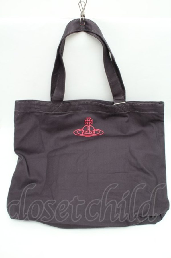 画像2: ヴィヴィアンウエストウッド 中古 / BAMBI PRINT TOTE バッグ  黒  S-26-01-25-038-ba-HR-ZS (2)