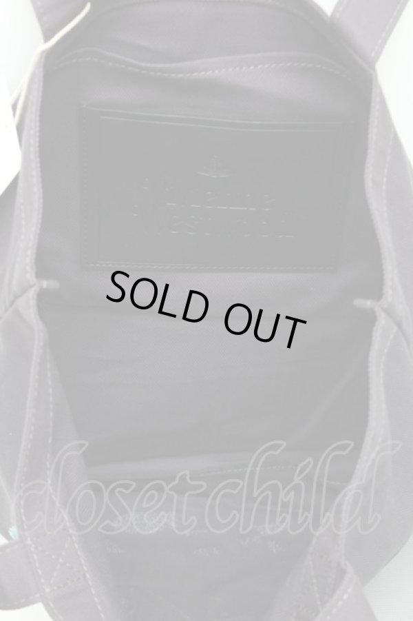 画像4: ヴィヴィアンウエストウッド 中古 / BAMBI PRINT TOTE バッグ  黒  S-26-01-25-038-ba-HR-ZS (4)