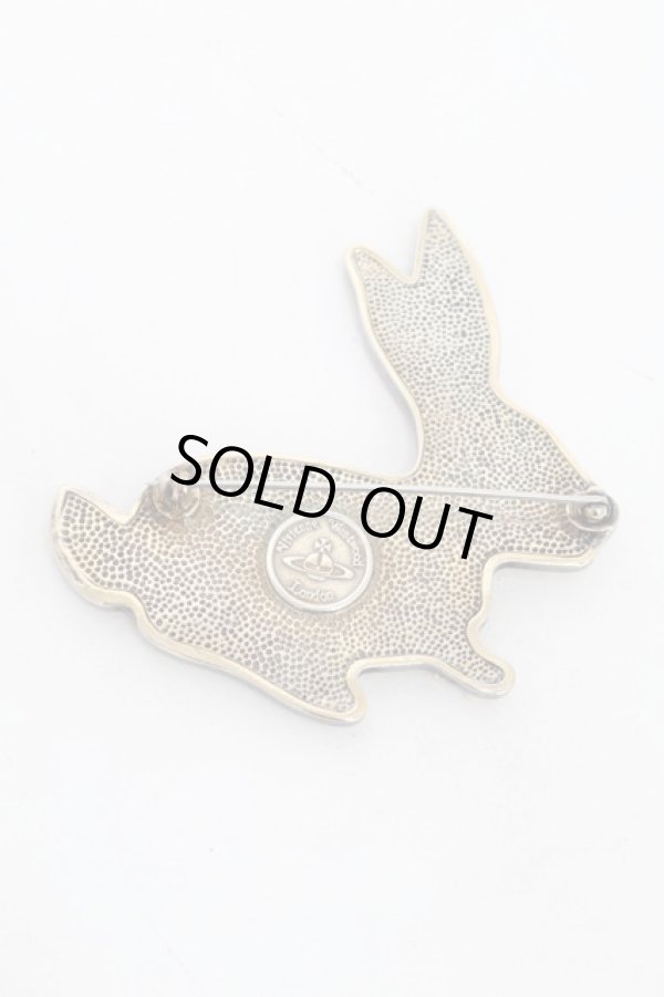 画像2: ヴィヴィアンウエストウッド 中古 / ウサギブローチ  白  S-26-01-25-001-gd-AS-ZS (2)