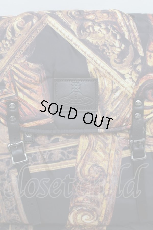 画像4: ヴィヴィアンウエストウッド 中古 / フレームリュック  黒  S-26-01-25-042-ba-AS-ZS (4)