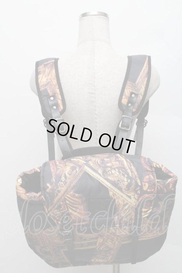 画像6: ヴィヴィアンウエストウッド 中古 / フレームリュック  黒  S-26-01-25-042-ba-AS-ZS (6)