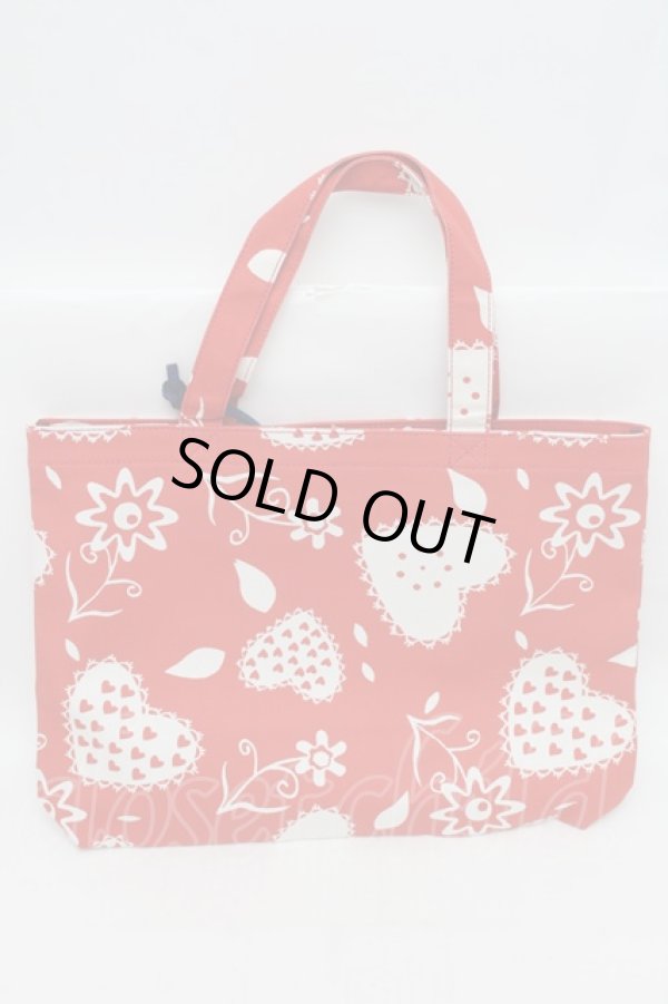 画像2: ヴィヴィアンウエストウッド 中古 / PAINTING BUNNYトートバッグ  赤  S-26-01-25-045-ba-AS-ZS (2)