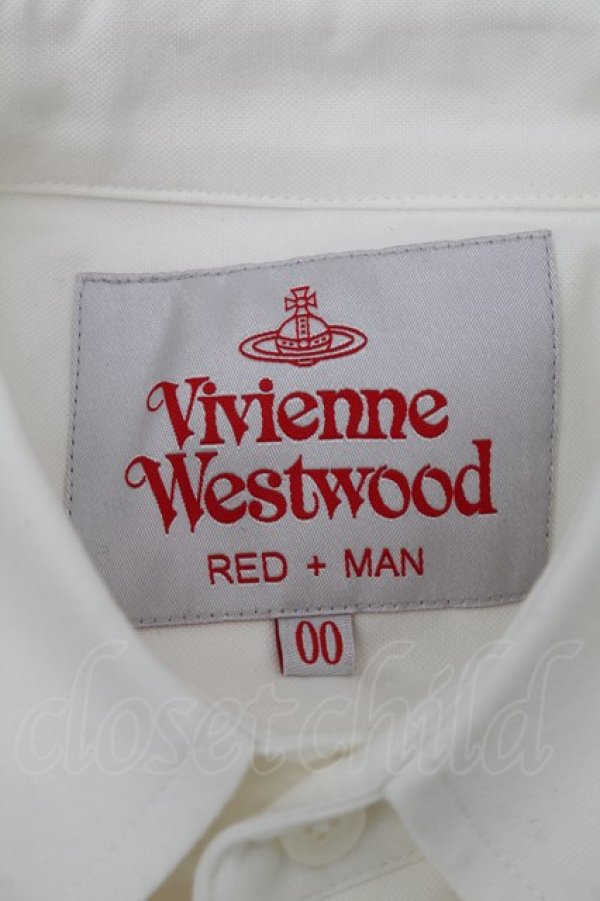 画像6: ヴィヴィアンウエストウッド 中古 / BUY LESS CHOOSE WELLビッグクラシックシャツ 00 白  S-26-01-25-046-co-AS-ZS (6)