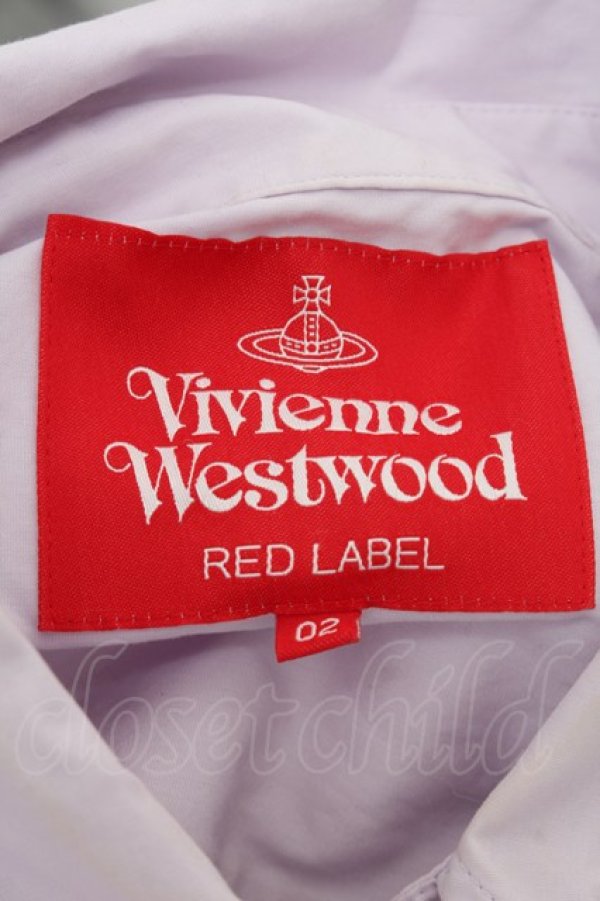 画像4: ヴィヴィアンウエストウッド 中古 / ハリスシャツ 02 ラベンダー  S-26-01-25-047-bl-AS-ZS (4)