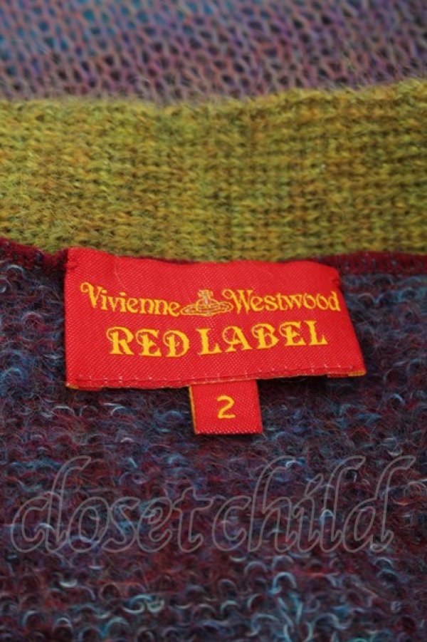 画像4: ヴィヴィアンウエストウッド 中古 / モヘアニット 2 マルチ  S-26-01-25-048-to-AS-ZS (4)
