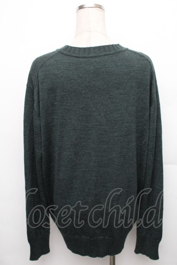 画像2: ヴィヴィアンウエストウッド MAN 中古 / ROUGHLY STITCHED ORBnニット 50 グリーン  S-26-01-25-052-to-AS-ZS (2)