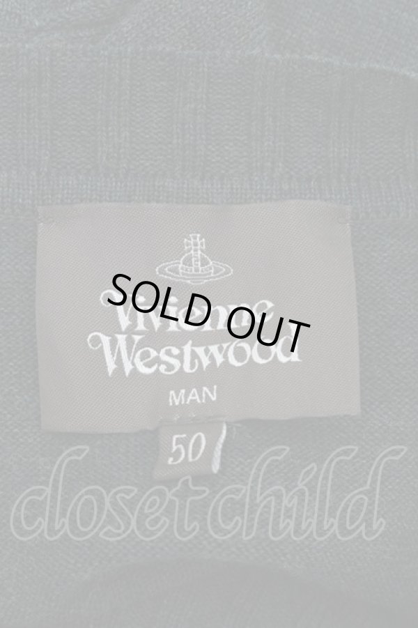 画像4: ヴィヴィアンウエストウッド MAN 中古 / ROUGHLY STITCHED ORBnニット 50 グリーン  S-26-01-25-052-to-AS-ZS (4)