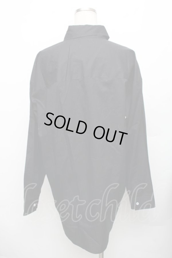 画像2: ヴィヴィアンウエストウッド MAN 中古 / “Yes!” ビッグクラシックシャツ  黒  S-26-01-25-055-bl-AS-ZS (2)