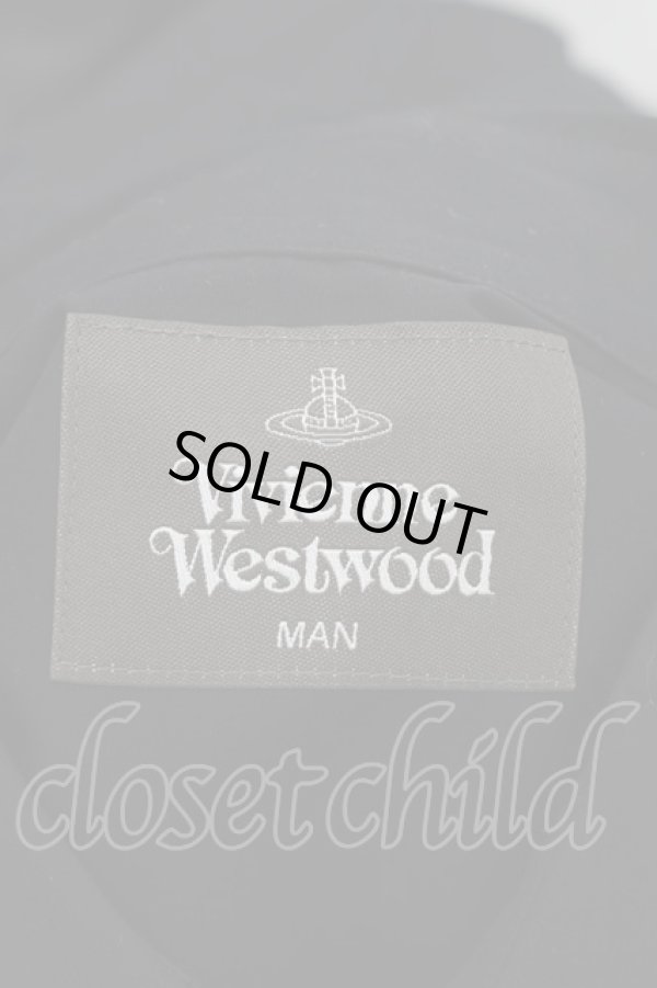 画像4: ヴィヴィアンウエストウッド MAN 中古 / “Yes!” ビッグクラシックシャツ  黒  S-26-01-25-055-bl-AS-ZS (4)