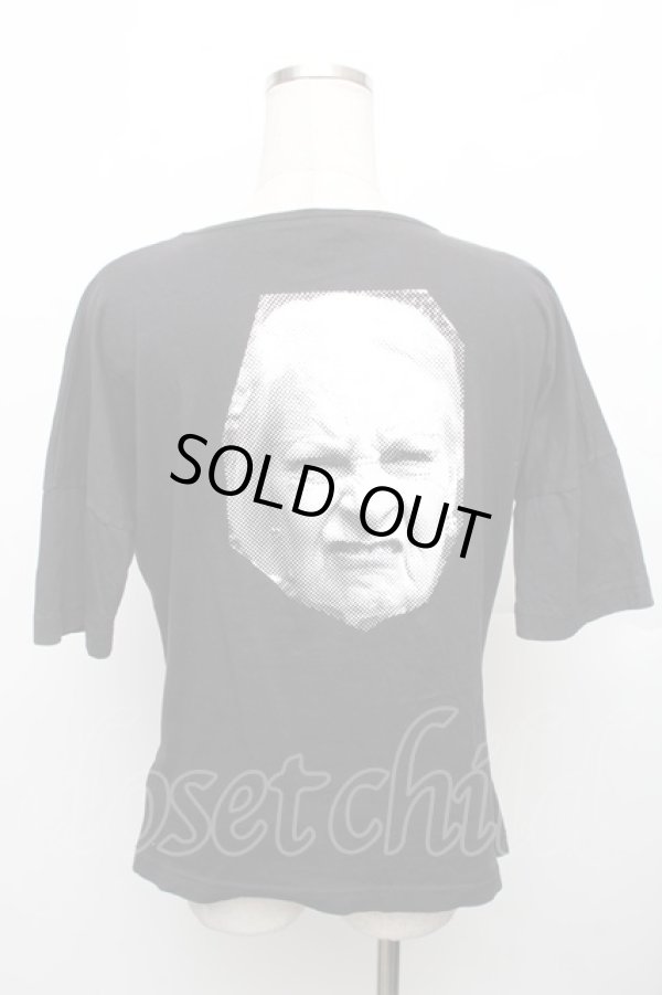 画像2: ヴィヴィアンウエストウッド 中古 / オーガニックフェイスプリントTシャツ L 黒  S-26-01-25-056-ts-HR-ZS (2)