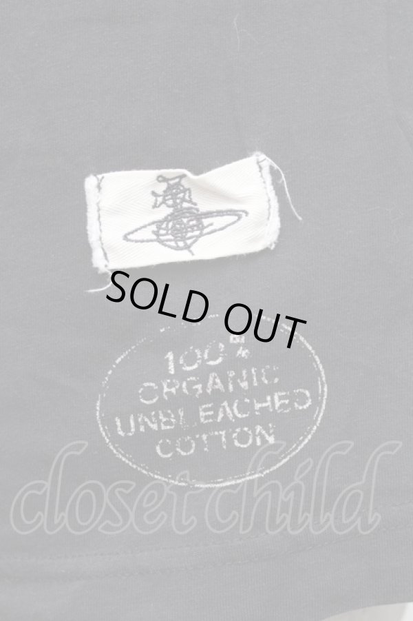 画像3: ヴィヴィアンウエストウッド 中古 / オーガニックフェイスプリントTシャツ L 黒  S-26-01-25-056-ts-HR-ZS (3)