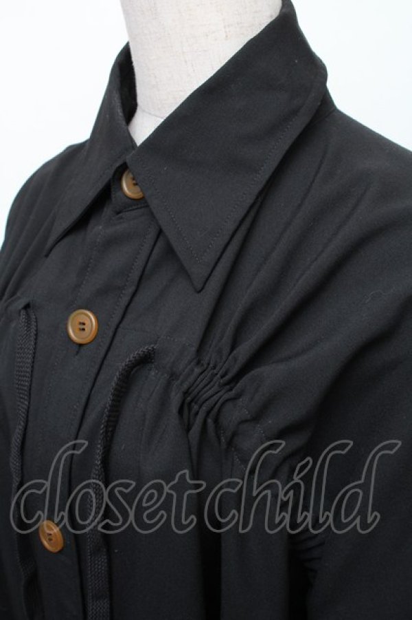 画像3: ヴィヴィアンウエストウッド 中古 / RIFFLEシャツ  黒  S-26-01-25-057-bl-AS-ZS (3)