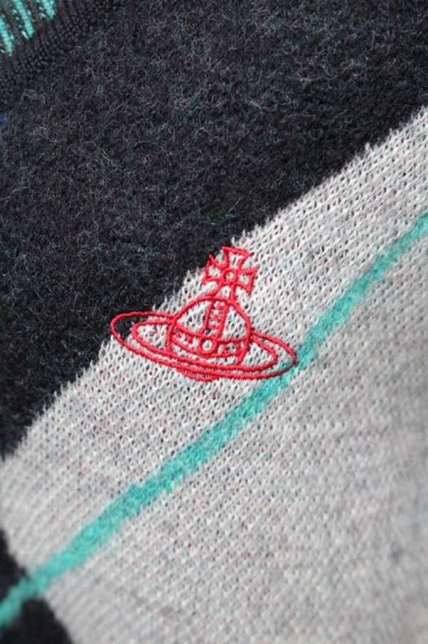 画像3: ヴィヴィアンウエストウッド 中古 / ハーレクインJQニットVネックチュニック 00 マルチ  S-26-01-25-060-op-AS-ZS (3)