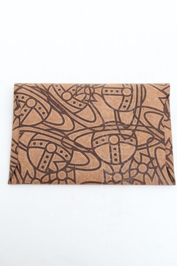 画像3: ヴィヴィアンウエストウッド 中古 / ボンデッドレザーポーチ  ブラウン  S-26-01-25-010-gd-AS-ZS (3)