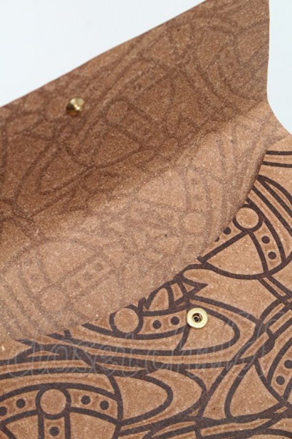 画像5: ヴィヴィアンウエストウッド 中古 / ボンデッドレザーポーチ  ブラウン  S-26-01-25-010-gd-AS-ZS (5)