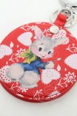 画像4: ヴィヴィアンウエストウッド 中古 / PAINTING BUNNY ミラーキーリング  赤  S-26-01-25-012-ba-AS-ZS (4)