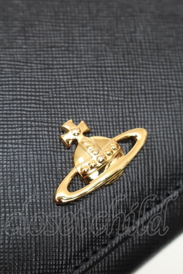 画像4: ヴィヴィアンウエストウッド 中古 / オーブ長財布  黒  S-26-01-25-018-bl-AS-ZS (4)