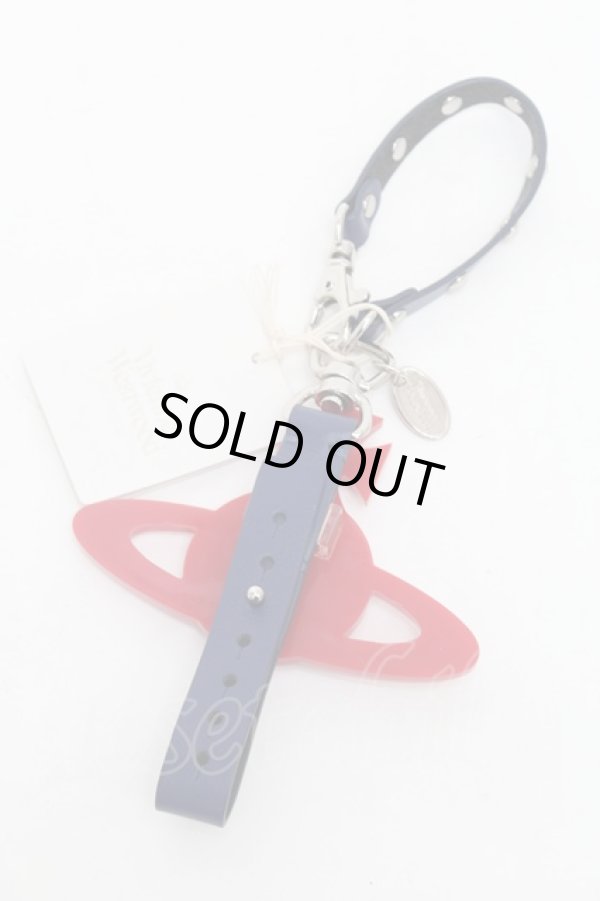 画像3: ヴィヴィアンウエストウッド 中古 / グローブホルダー  紺ｘ赤  S-26-01-25-023-ac-AS-ZS (3)