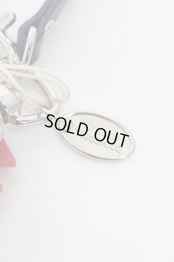 画像4: ヴィヴィアンウエストウッド 中古 / グローブホルダー  紺ｘ赤  S-26-01-25-023-ac-AS-ZS (4)