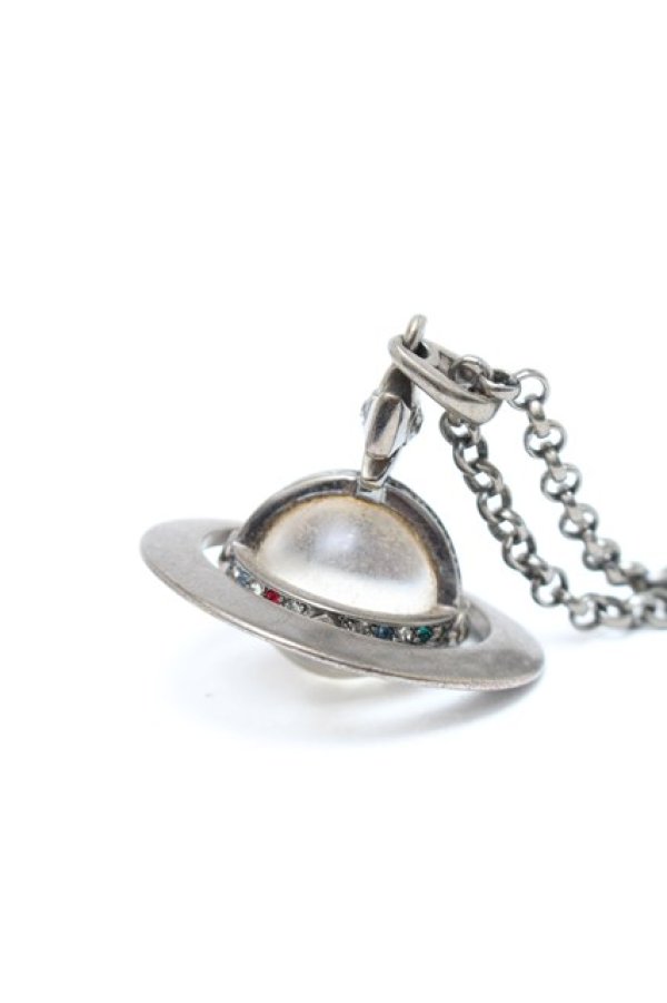 画像2: ヴィヴィアンウエストウッド 中古 / スモールオーブネックレス  シルバー  S-26-01-25-027-nl-AS-ZS (2)