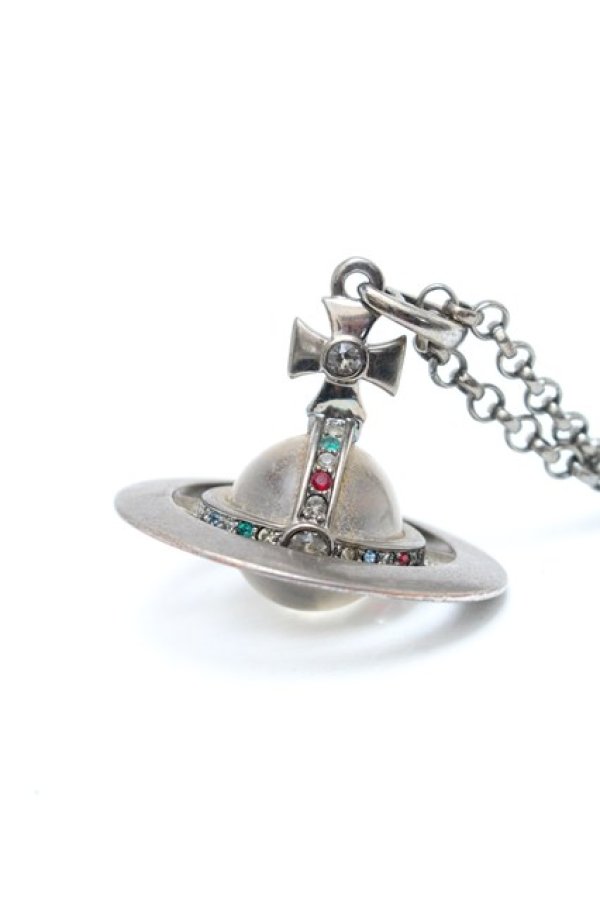 画像3: ヴィヴィアンウエストウッド 中古 / スモールオーブネックレス  シルバー  S-26-01-25-027-nl-AS-ZS (3)