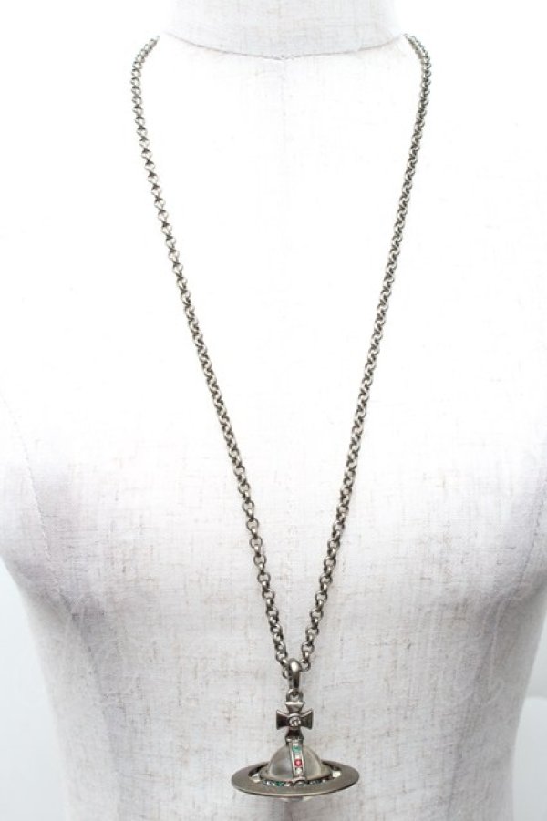 画像7: ヴィヴィアンウエストウッド 中古 / スモールオーブネックレス  シルバー  S-26-01-25-027-nl-AS-ZS (7)