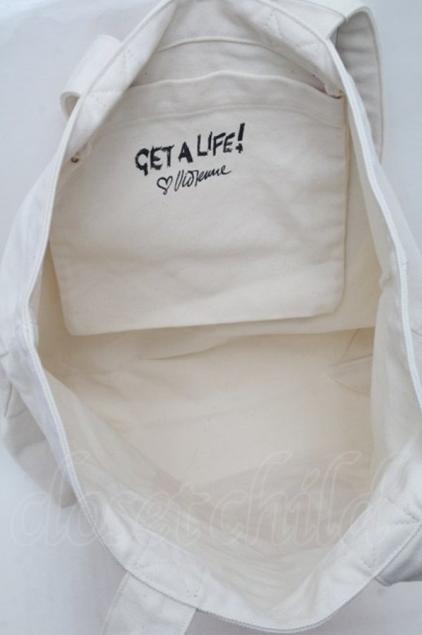 画像4: ヴィヴィアンウエストウッド 中古 / Get a Lifeトートバッグ  オフ  S-26-02-25-032-ba-AS-ZS (4)