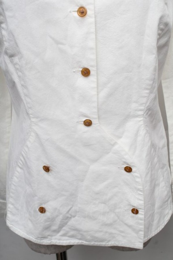 画像4: ヴィヴィアンウエストウッド 中古 / タイ付キシャツ 2 白  S-26-02-25-036-bl-AS-ZS (4)