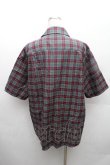 画像2: ヴィヴィアンウエストウッド MAN 中古 / チェック半袖シャツ 46 グレーｘ赤  S-26-02-25-040-to-AS-ZS (2)