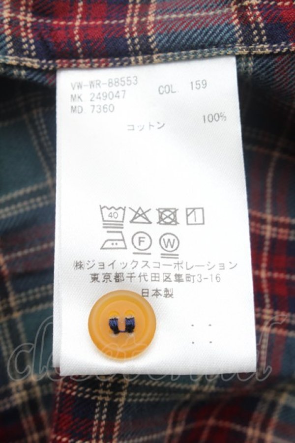 画像6: ヴィヴィアンウエストウッド MAN 中古 / チェック半袖シャツ 46 グレーｘ赤  S-26-02-25-040-to-AS-ZS (6)