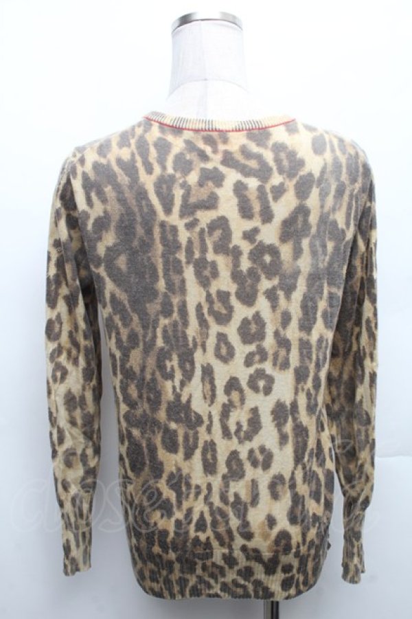 画像2: ヴィヴィアンウエストウッド 中古 / レオパードカーディガン 2 ブラウン  S-26-02-25-043-to-AS-ZS (2)