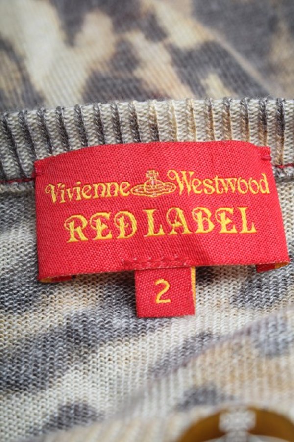 画像5: ヴィヴィアンウエストウッド 中古 / レオパードカーディガン 2 ブラウン  S-26-02-25-043-to-AS-ZS (5)