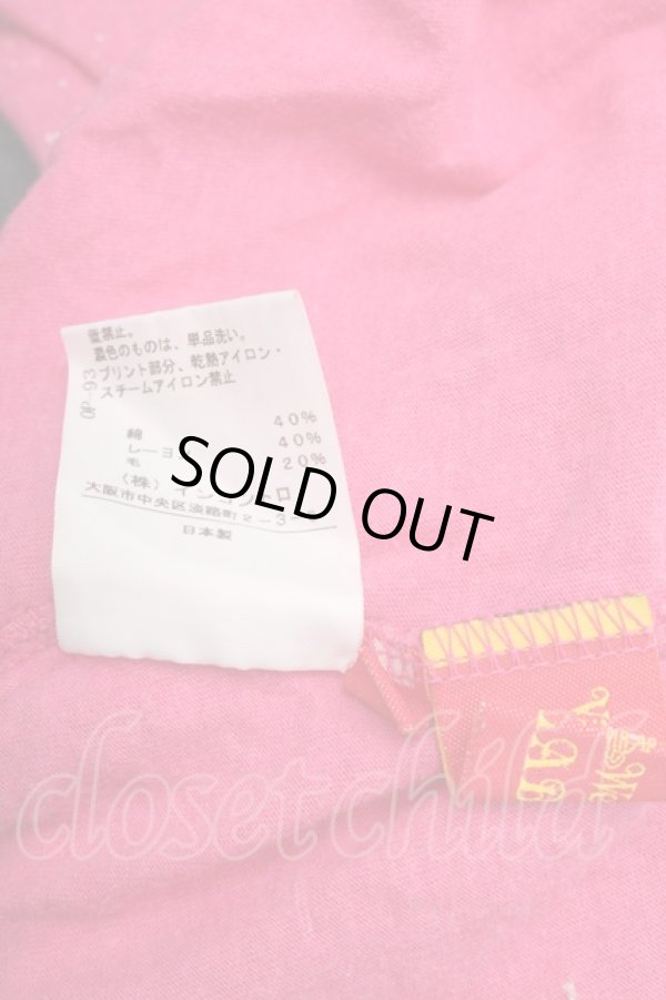 画像4: ヴィヴィアンウエストウッド 中古 / ブドワールプリントTシャツ 2 ピンク  S-26-02-25-046-to-AS-ZS (4)