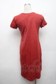 画像2: ANGLOMANIA 中古 / ブーシェカットワンピース M ワイン  S-26-02-25-047-op-AS-ZS (2)