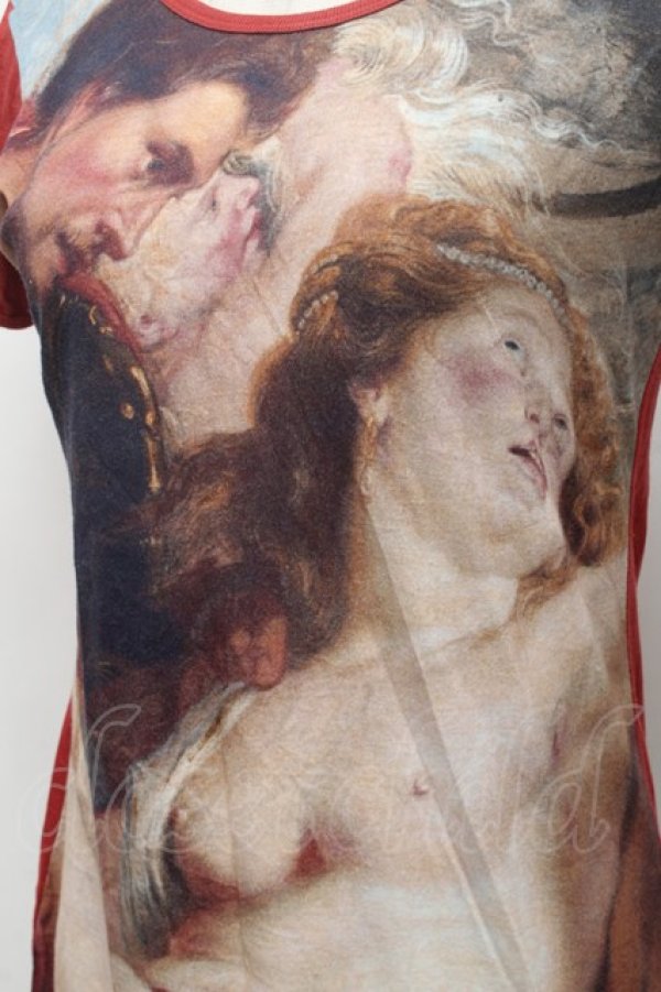 画像3: ANGLOMANIA 中古 / ブーシェカットワンピース M ワイン  S-26-02-25-047-op-AS-ZS (3)