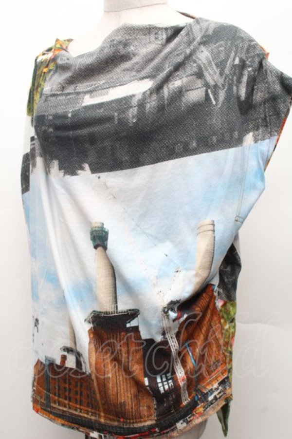 画像3: ヴィヴィアンウエストウッド 中古 / バタシープリントカットソー 00 マルチ  S-26-02-25-049-ts-HR-ZS (3)